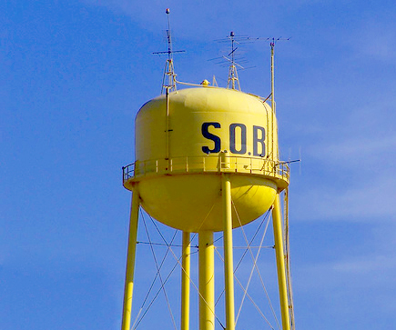 South of the Border Water Tower Painting